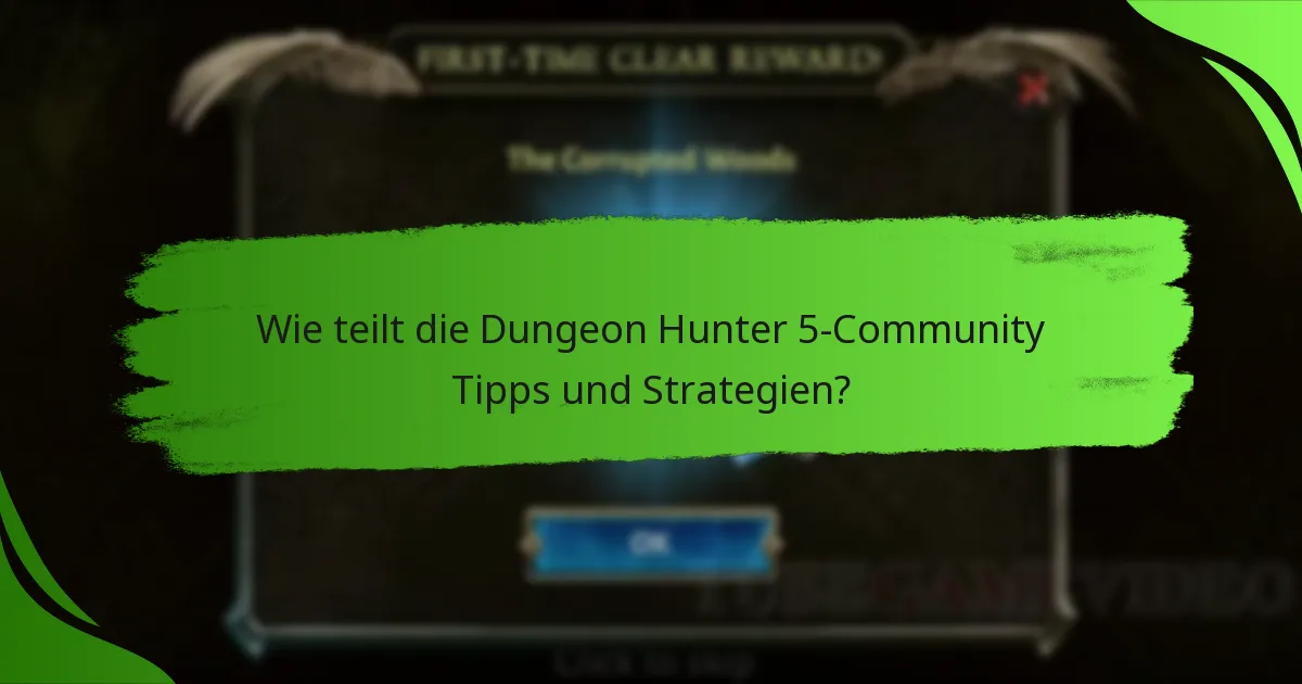 Wie teilt die Dungeon Hunter 5-Community Tipps und Strategien?